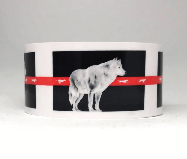 With Those Who Came Before, Native American, Wolf, Cuff Bracelet, Sublimated, Adjustable, Lightweight Aluminum